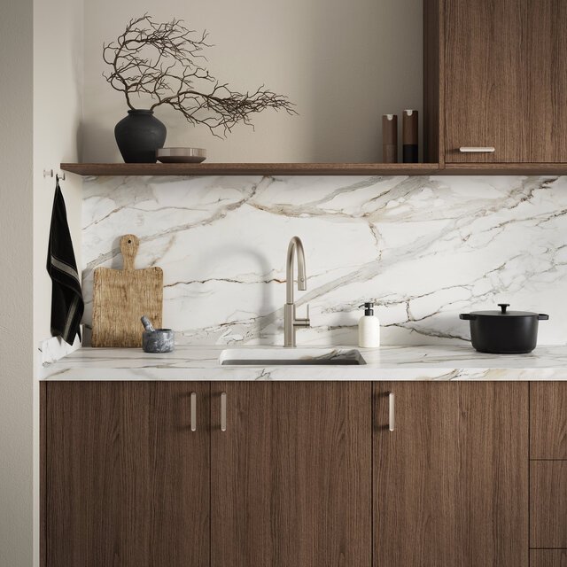 Kitchen mixer with pull-out spray steel