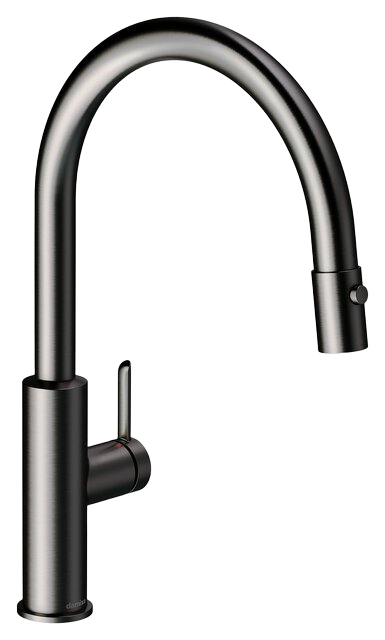 Kitchen mixer with pull-out spray graphite grey