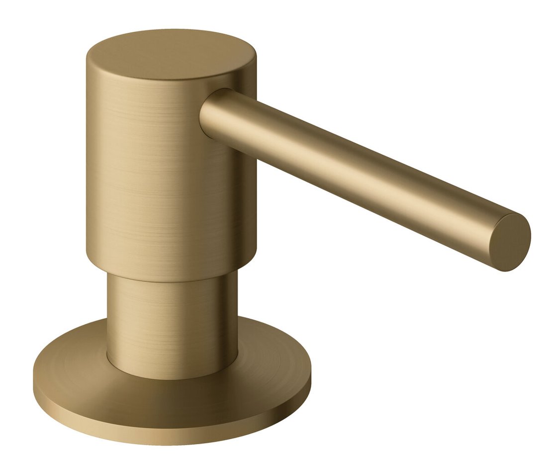 Kitchen mixer with pull-out spray brushed bronze