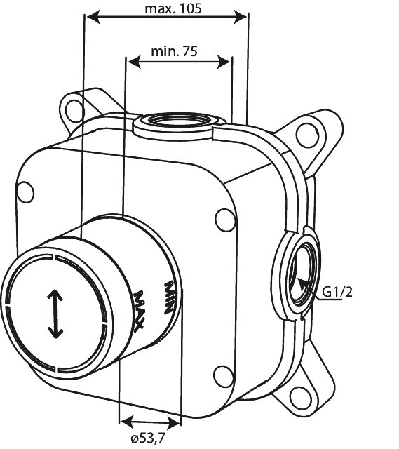 Loose stop cock or 2-way diverter