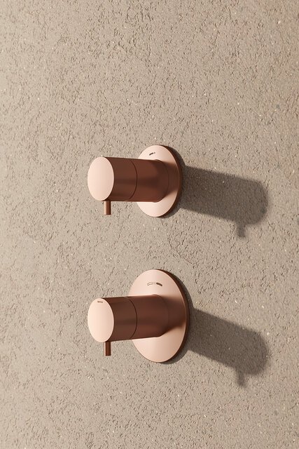 Outer parts bundle - Thermostat + 2 way diverter chrome