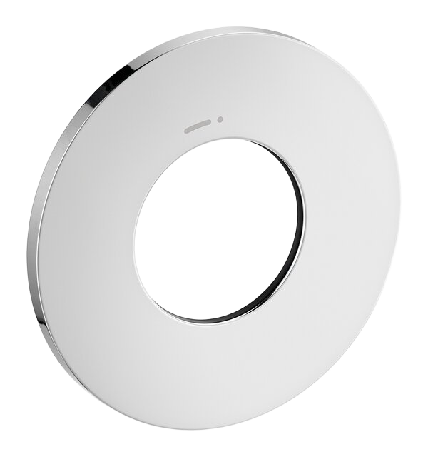 Rosette Ø90 for concealed stop cock flow chrome