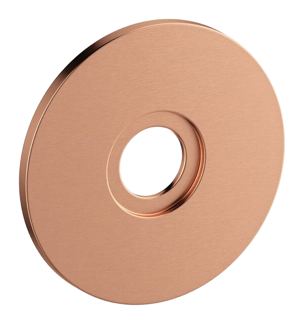 Rosette Ø90 for wall outlet brushed copper