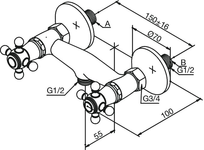 Shower Mixer chrome