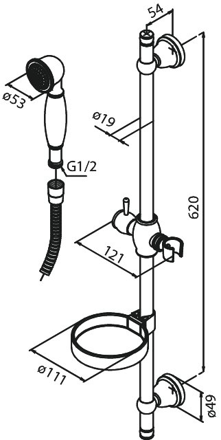 Shower Set chrome