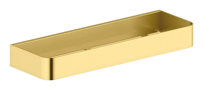Shower shelf brushed brass