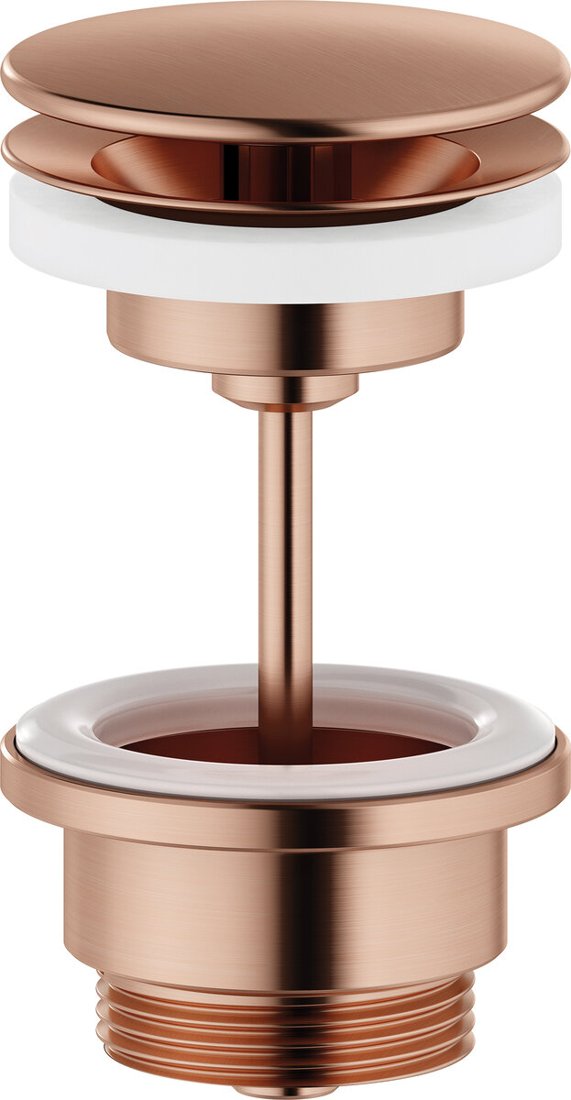 Shower shelf brushed copper
