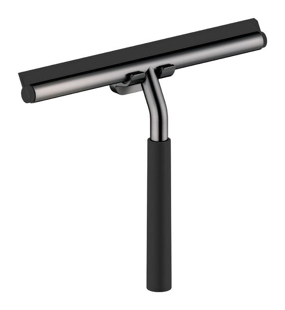 Shower squeegee with holder graphite grey