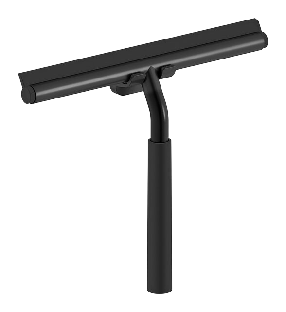 Shower squeegee with holder matt black
