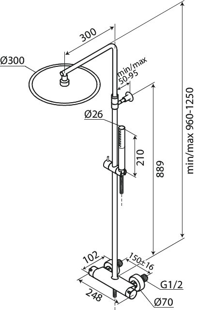 Shower System chrome