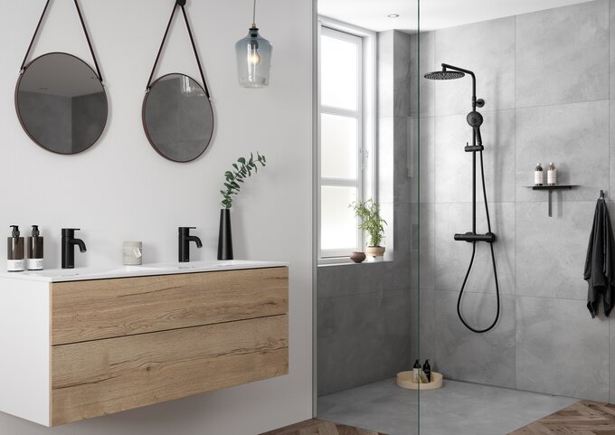 Shower System matt black