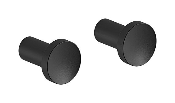 Shower wiper with bracket and long handle (1020 mm) matt black