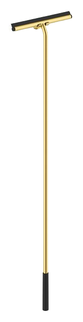 Shower wiper with bracket and long handle (1020 mm) brushed brass