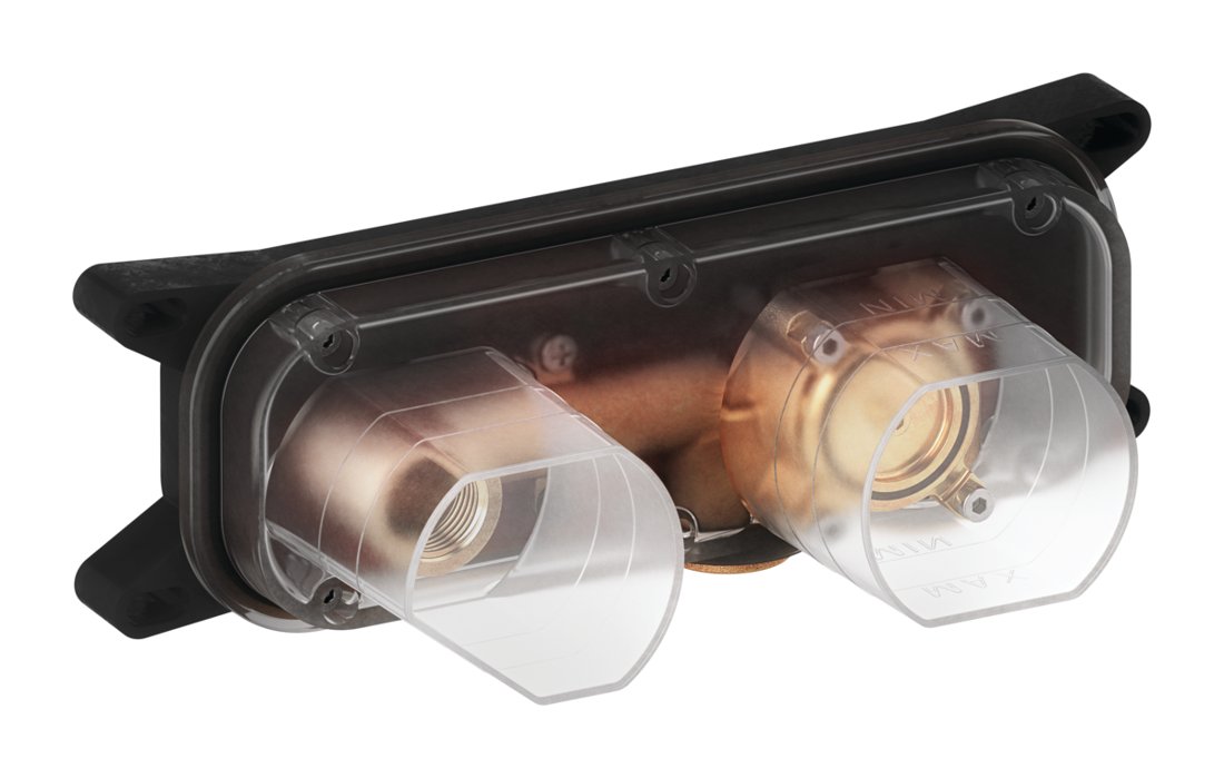 Silhouet Exposed kit for built in Basin Mixer steel