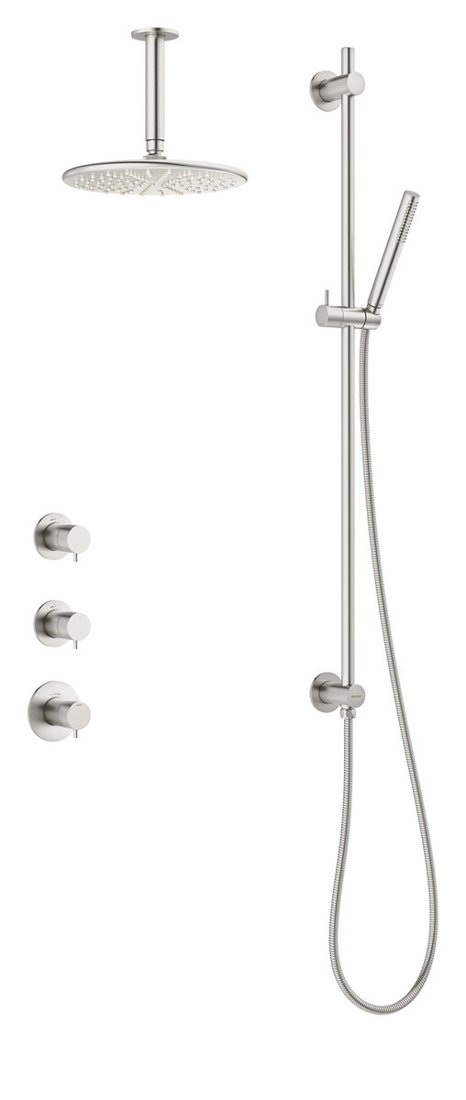 Silhouet Exposed kit for built in Basin Mixer steel