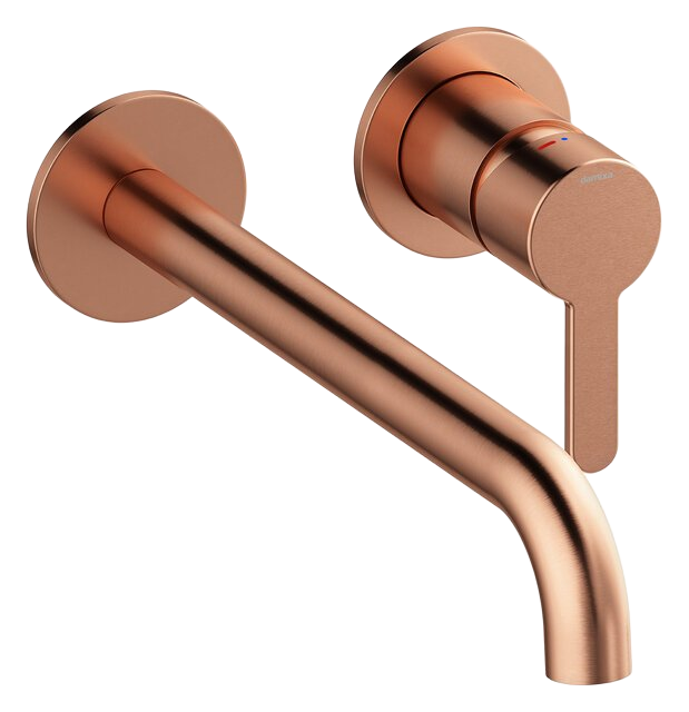 Silhouet Exposed kit for built in Basin Mixer brushed copper