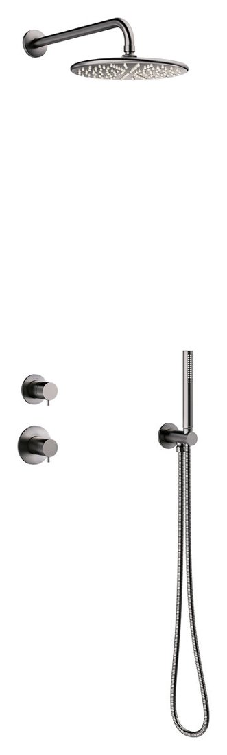 Silhouet Exposed kit for built in Basin Mixer graphite grey