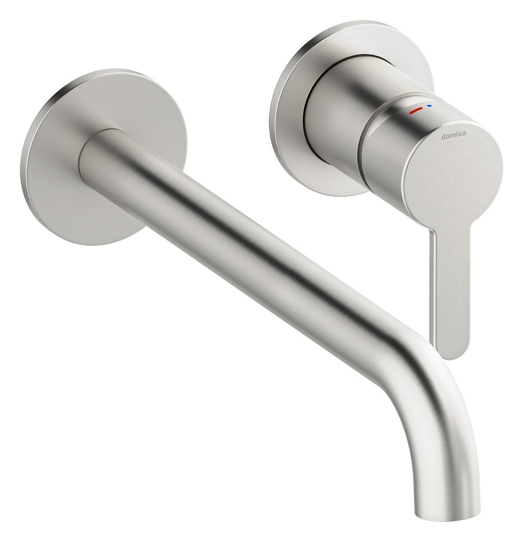 Single lever shower steel