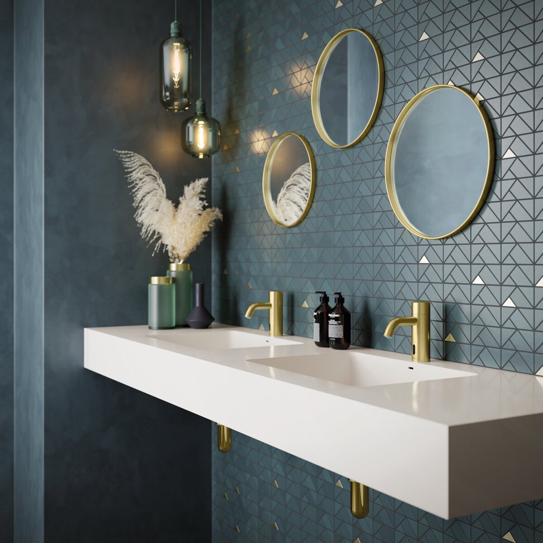 Siphon brushed brass