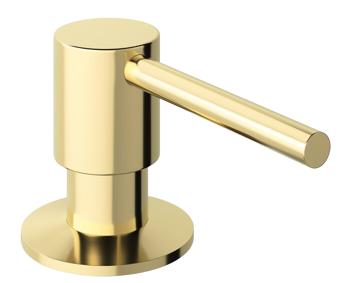 Soap dispenser polished brass