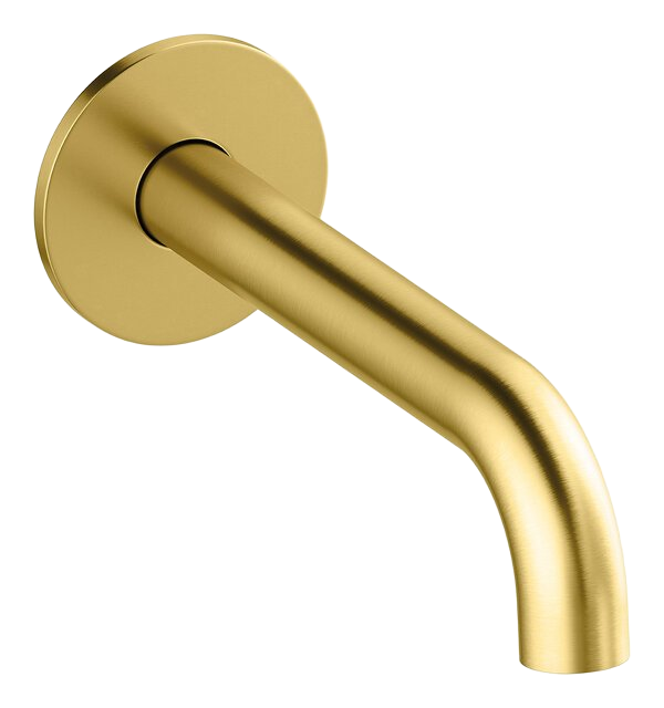 Spout bath 180 mm brushed brass