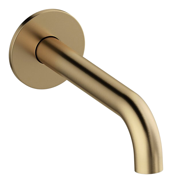 Spout bath 180 mm brushed bronze