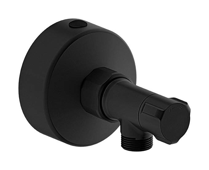 Stop Valve 3/8 matt black