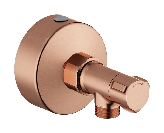 Stop Valve 3/8 brushed copper