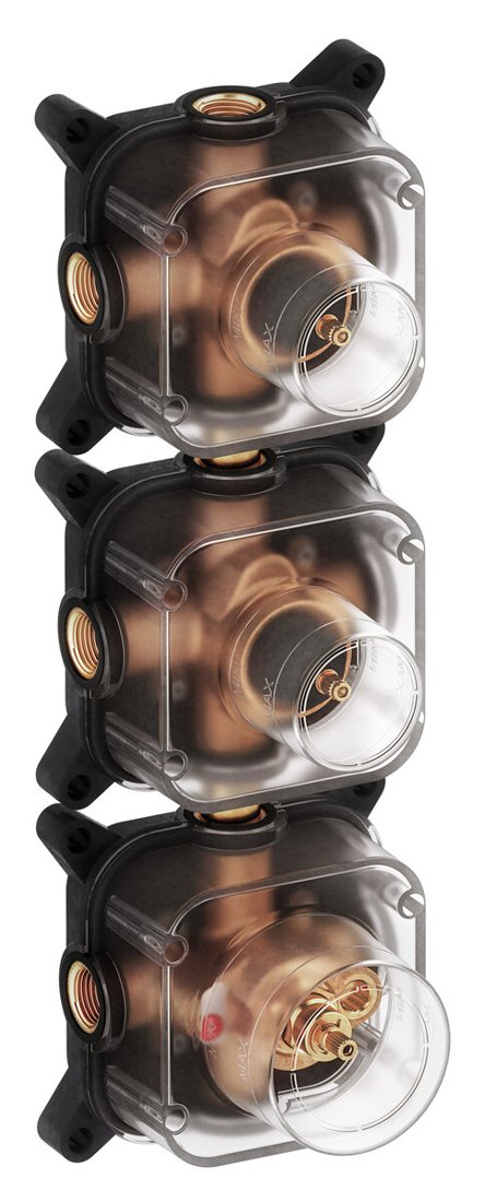 Thermostat with one elbow