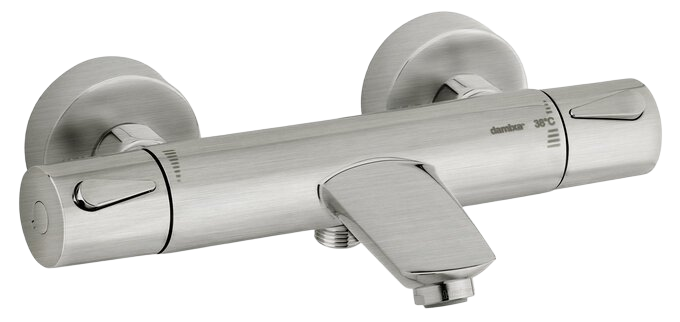 Thermostatic Bath/Shower Mixer steel
