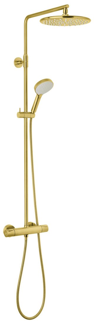 Thermostatic Bath/Shower Mixer brushed brass