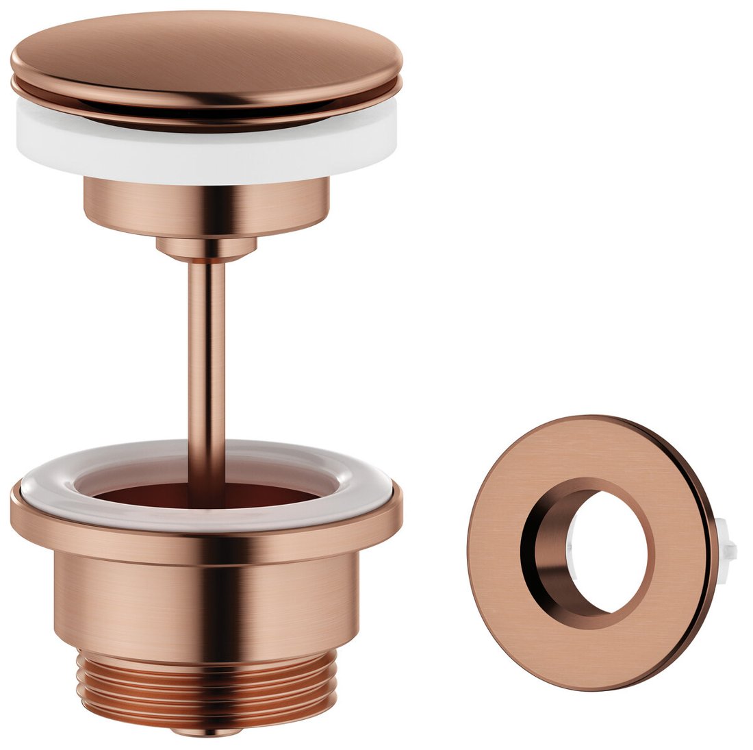 Toilet bin 3 L brushed copper