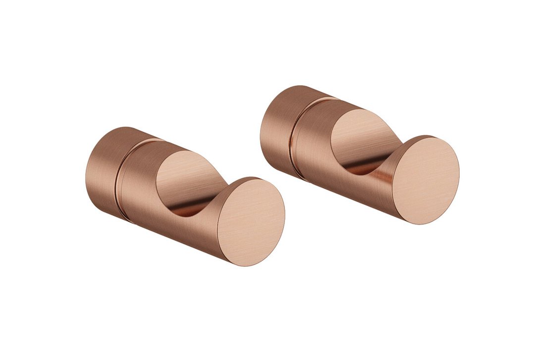Toilet brush brushed copper