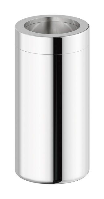 Toothbrush tumbler with holder chrome