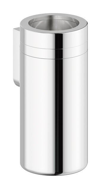 Toothbrush tumbler with holder chrome