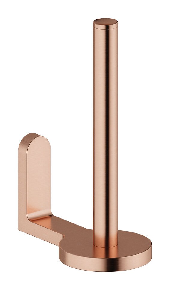 Toothbrush tumbler with holder brushed copper
