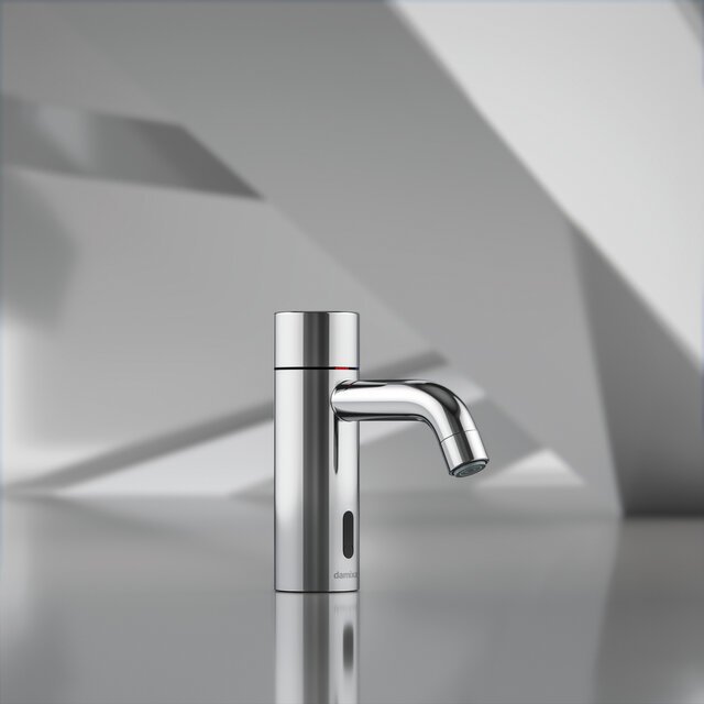 Touchless basin tap chrome