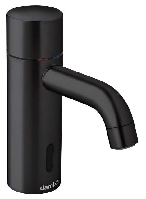 Touchless basin tap matt black