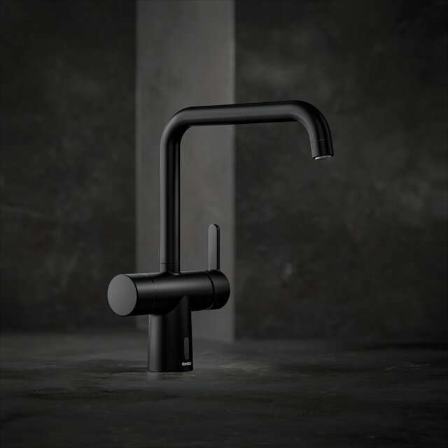 Touchless kitchen tap matt black