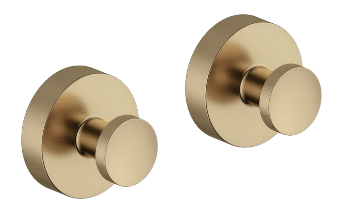 Towel hook (2 pcs) brushed bronze