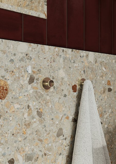 Towel hook (2 pcs) brushed bronze