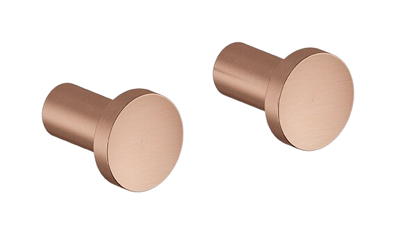 Towel hook (2 pcs) brushed copper
