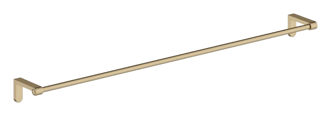Towel rail, single, 800 mm brushed bronze