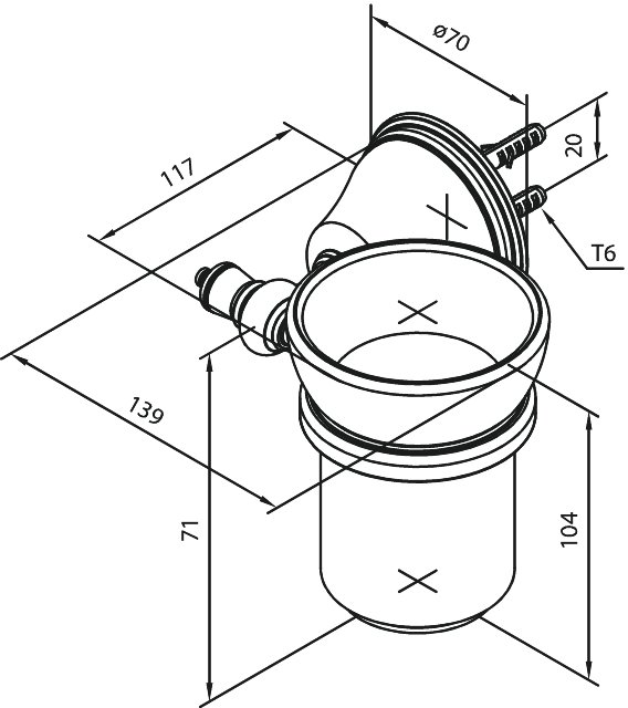 Tumbler and Holder chrome