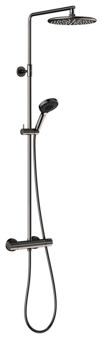 Wall bath/shower graphite grey