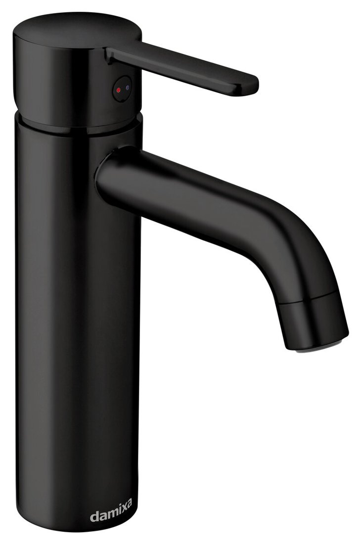 Wall bath/shower matt black