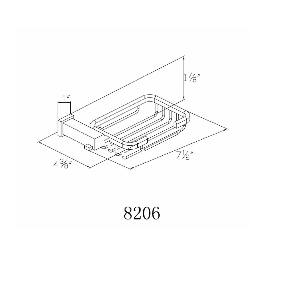 8206 Chrome Soap Basket