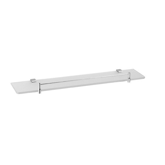 8210 Chrome Bathroom Glass Shelf