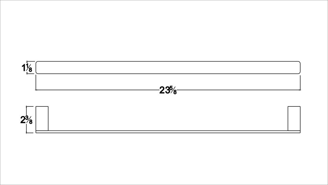 97019908BN Towel Rail/ Towel Bar