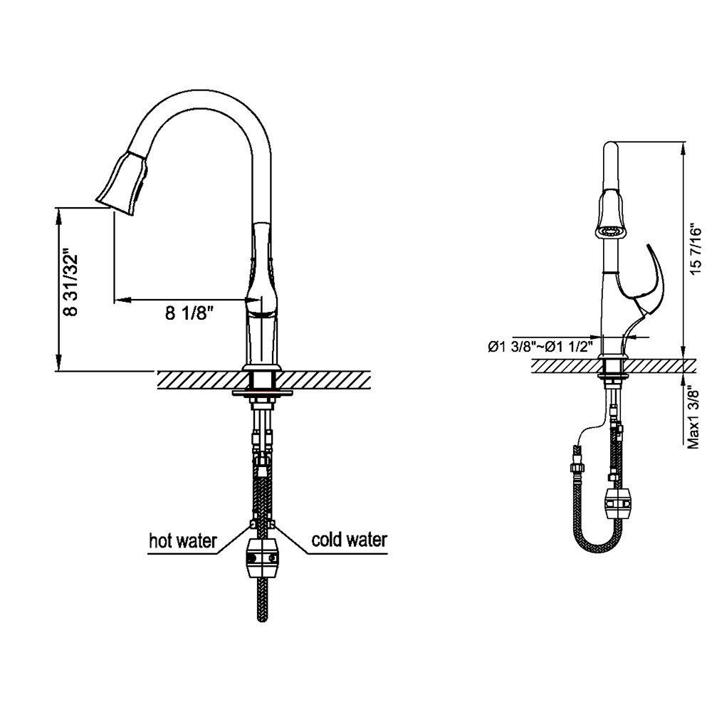AB04 3277C Kitchen Faucet
